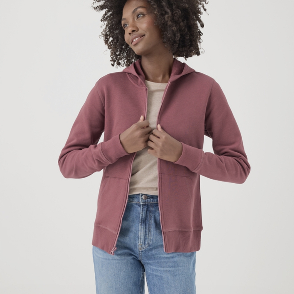 Pact cloud brushed fleece zip hoodie
